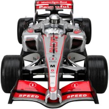 Büyük Sesli Işıklı Formula 1 Friction Sürtmeli Araba 42 cm  1:9 Ölçekli F1 Aracı Maxx Wheels Kırmızı