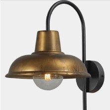 Mylights  Metal Kuğu Aplik Modern Spor Duvar Lambası Endustiriyel Aplik  Fırcalı Eskitme Başlık
