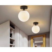 Mylights Tek Fiyatıdır   Avize Retro  Tekli Plofonyer Avize E27 Duylu Opla Camlı