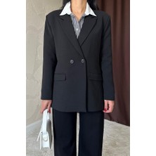 Vibe Unico Siyah Blazer Ceket