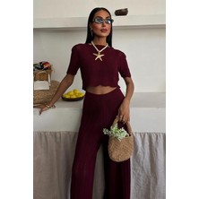 Vibe Unico Triko Bluz Pantolon Ikili Takım 10084-025