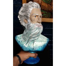 Poseidon Büst Heykel