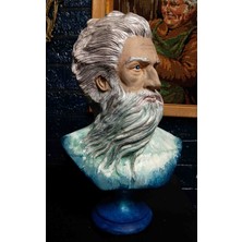 Poseidon Büst Heykel