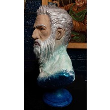 Poseidon Büst Heykel
