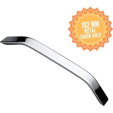Şahin Krom 192 mm Kulp Lüks Country Mutfak Mobilya Dolap Çekmece Kulpu