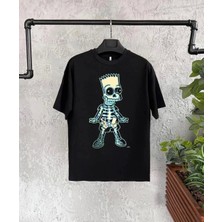 Luz&pos Bisiklet Yaka Kısa Kol Çocuk Baskılı T-Shirt - Siyah