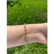 Xuping Xp 14K Altın Renk Kaplama Hediyelik Suya Dayanıklı Kadın Bileklik 17 cm 19 cm Ayarlanabilir
