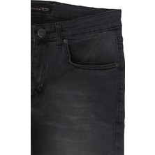 Fistan Store Erkek Füme Yüksek Bel Rahat Kesim Boru Paça Büyük Beden Jean Pantolon