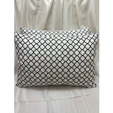 2 Adet Beyaz Zincir Fermuarlı Yastık Kılıfı | 50X70 cm | %90 Pamuk