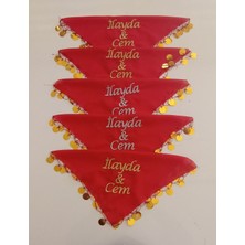 Moms And Babies Terzim Ayşenur Halay Mendili Isimli Kişiye Özel Nakış Işlemeli Sünnet Kına Gecesi Düğün Nişan Mendili 10 Adet Mavi Yeşil Kırmızı ve Beyaz Renkler