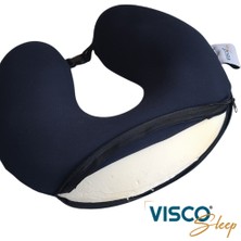 Visco Seyahat Yastığı Penye Pamuk Kılıflı 30X35X10 cm