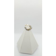 Gold Renk Sarmal Halka ve Taş Detaylı Earcuff