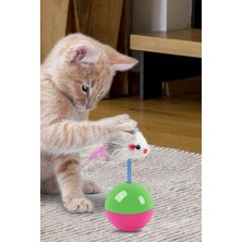 Arven Toys6'li Oyun Seti: Tüylü Kedi Topu + Kedi Oltası + Kedi Yalama Topu +Tarama Fırçası +Tüy Toplama Rulosu
