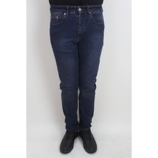 Fistan Store Erkek Lacivert Normal Bel Normal Kesim Boru Paça Jean Pantolon