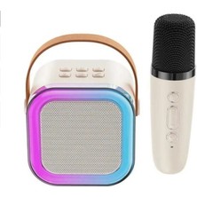 Karaoke Mikrofon Hoparlör Seti Bluetooth Profesyonel Ses Efektli  6 Saat Kesintisiz Kullanım  20W