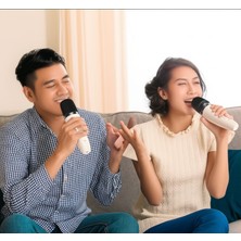 Karaoke Mikrofon Hoparlör Seti Bluetooth Profesyonel Ses Efektli  6 Saat Kesintisiz Kullanım  20W