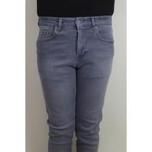 Denim Cartel Fistan Store Erkek Gri Normal Bel Normal Kesim Dar Paça Jean Pantolon