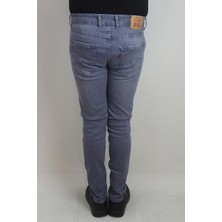 Denim Cartel Fistan Store Erkek Gri Normal Bel Normal Kesim Dar Paça Jean Pantolon