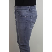 Denim Cartel Fistan Store Erkek Gri Normal Bel Normal Kesim Dar Paça Jean Pantolon