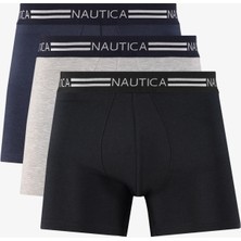Nautica Erkek Lacivert Standart Fit 3'lü Boxer X15309T.4NV