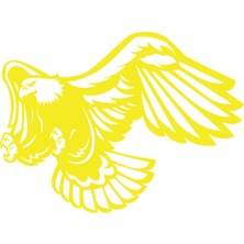 Kartal STICKER17X17 cm Sarı