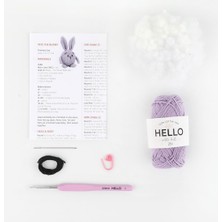 Mini Amigurumi Kiti-Lila Tavşan