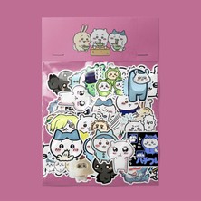 Chiikawa Sticker Paketi -Bullet Journal - Ajanda - Planner - Defter - Laptop Etiket Çıkartma Çok Renkli 10 x 15 Paket Boyutu 3 x 5 cm Stickerlar Paket Içeriği 25 Adet Dadi Ramba Sticker