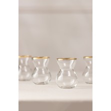 Astoria Gold 6'lı Çay Bardağı Seti 140 cc