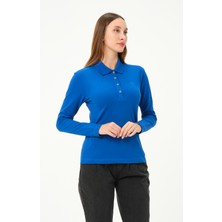 Msw kadın Regular Fit Polo Yaka T-Shirt