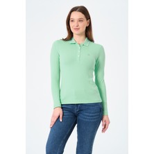 Msw kadın Regular Fit Polo Yaka T-Shirt
