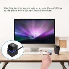 Fanmeng Bilgisayar Masaüstü Anahtarı Renkli LED Pc Anakart Harici Başlatma Güç Açma/kapama Düğmesi Uzatma Kablosu Ofis Için A (Yurt Dışından)