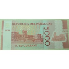Koleksiyon Paraguay 5000 Guaranies Tip(Polymer) Çil