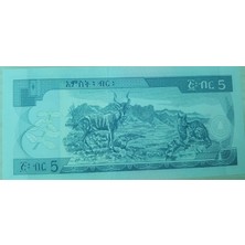 Koleksiyon Ethiopia 5 Birr Çil