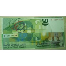 Kolleksiyon Isvicre 50 Francs Çil