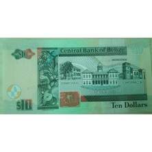 Koleksiyon Belize 10 Dollar Çil