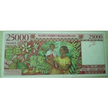 Koleksiyon Madagascar 25000 Francs Çil