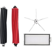 Roborge Roborock Q5 Pro + Robot Süpürge Uyumlu 4'lü Yedek Parça Seti