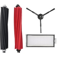 Roborge Roborock Q5 Pro + Robot Süpürge Uyumlu 4'lü Yedek Parça Seti