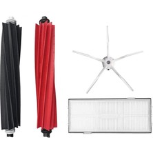 Roborge Roborock S8 + Robot Süpürge Uyumlu 4'lü Yedek Parça Seti