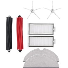 Roborge Roborock Q5 Pro + robot Süpürge Uyumlu 8'li Yedek Parça Seti