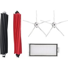 Roborge Roborock Q5 Pro + Robot Süpürge Uyumlu 5'li Yedek Parça Seti