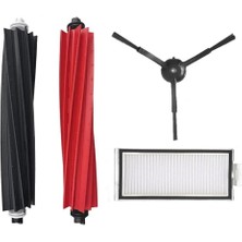 Roborge Roborock Q8 Max + Robot Süpürge Uyumlu 4'lü Yedek Parça Seti