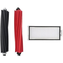 Roborge Roborock Q8 Max + Robot Süpürge Uyumlu 3'lü Yedek Parça Seti