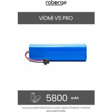 Roborge Viomi V5 Pro Robot Süpürge Uyumlu Batarya 5800 Mah - Muadil Ürün