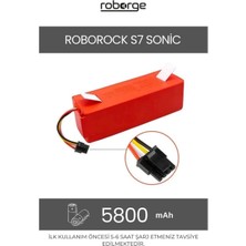 Roborge Roborock S7 Sonic Robot Süpürge Uyumlu Batarya 5800 Mah - Muadil Ürün