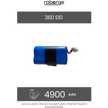Roborge 360 Vacuum Mop Cleaner S10 Robot Süpürge Uyumlu Batarya 4900 Mah - Muadil Ürün