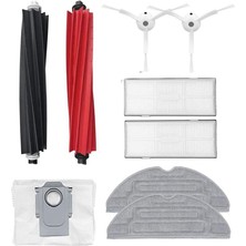 Roborge Roborock S8+ Robot Süpürge Uyumlu 9'lu Yedek Parça Seti