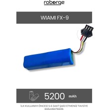 Roborge Wiami Fx-9 Robot Süpürge Uyumlu Batarya 5200 Mah - Muadil Ürün