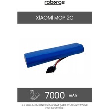 Roborge Xiaomi Vacuum Mop 2c (XMSTJQR2C) Robot Süpürge Uyumlu Batarya 7000 Mah - Muadil Ürün