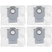 Roborge Roborock S8 Pro Ultra Robot Süpürge Uyumlu 4'lü Toz Torbası